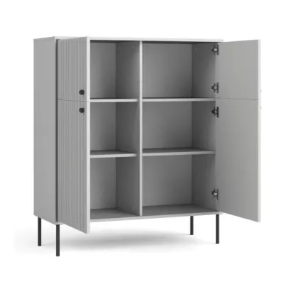 Komoda s dvířky MALAMBO 2 - šedá