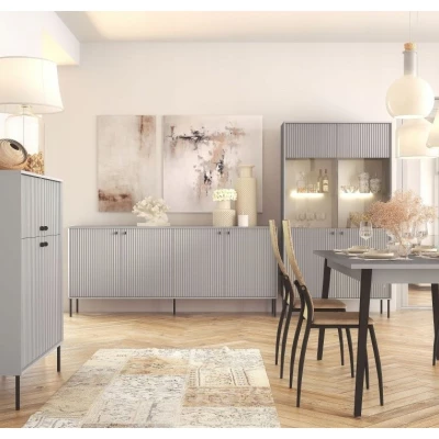 Komoda s dvířky MALAMBO 2 - šedá