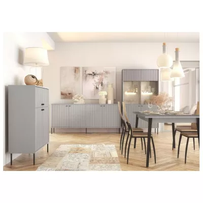 Komoda s dvířky MALAMBO 2 - šedá