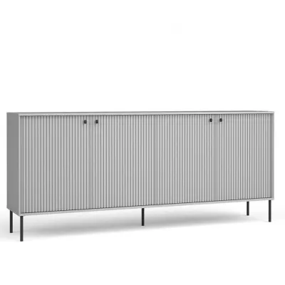 Široká komoda s dvířky MALAMBO - šedá