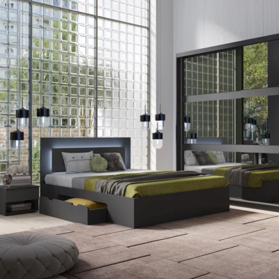 Komoda se šuplíky DUITAMA - grafitová