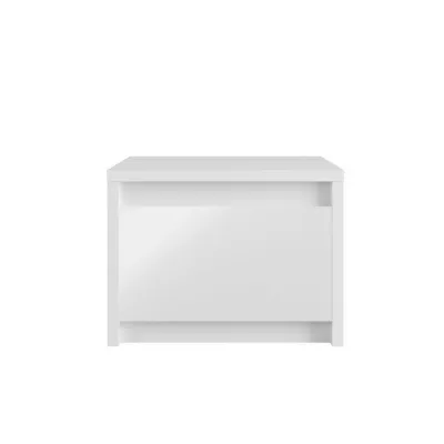 Set 2x noční stolek GUAMO - alpský bílý / lesklý bílý