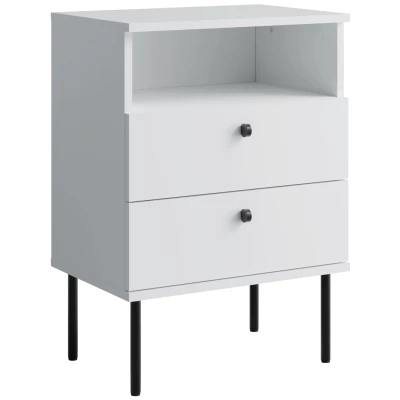 Noční stolek RETIRO 2 - alpský bílý