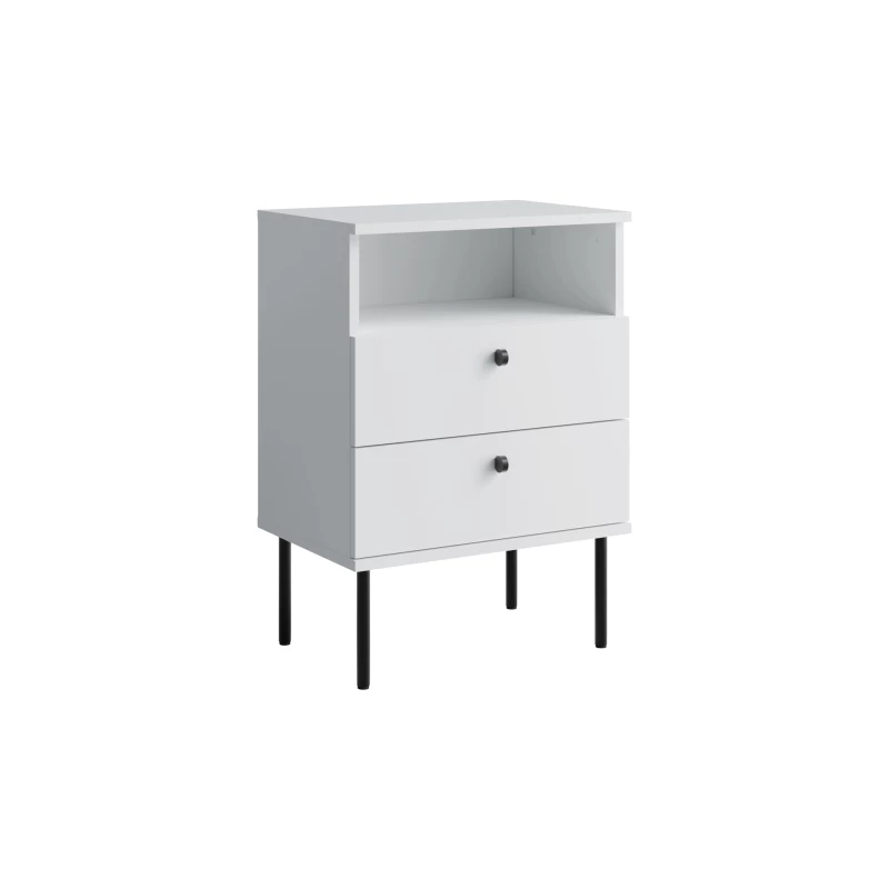 Noční stolek RETIRO 2 - alpský bílý