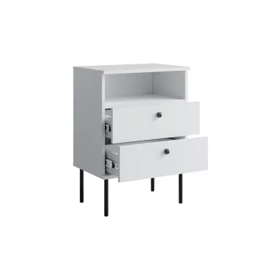 Noční stolek RETIRO 2 - alpský bílý