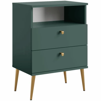 Noční stolek RETIRO 1 - zelený