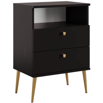 Noční stolek RETIRO 1 - černý