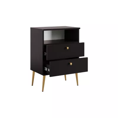 Noční stolek RETIRO 1 - černý