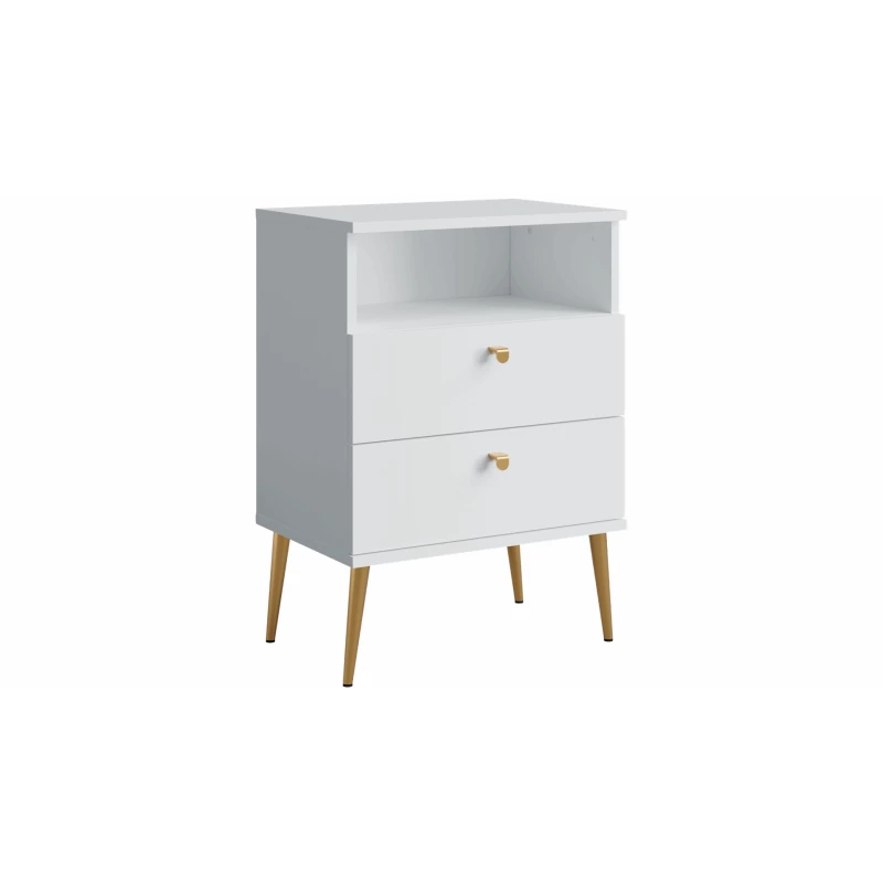 Noční stolek RETIRO 1 - alpský bílý