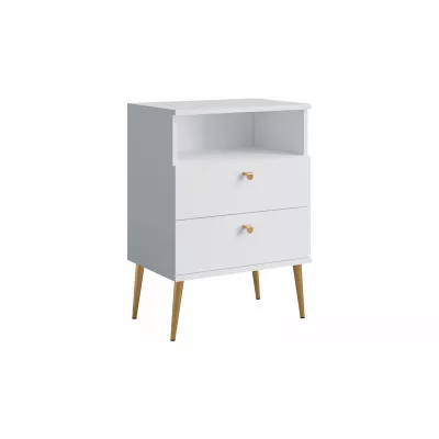 Noční stolek RETIRO 1 - alpský bílý