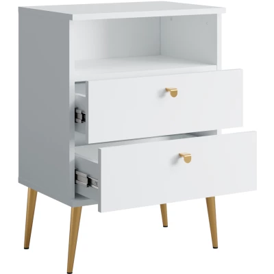 Noční stolek RETIRO 1 - alpský bílý