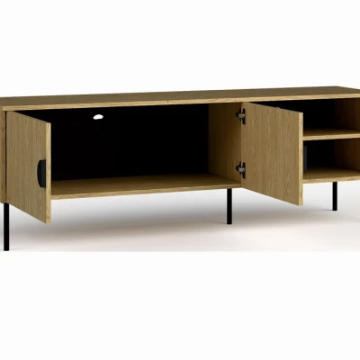 Televizní stolek 160 cm MOSQURA - baltský dub
