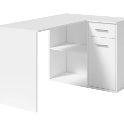 Rohový psací stůl ACACIAS - bílý