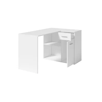 Rohový psací stůl ACACIAS - bílý
