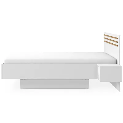 Manželská postel 180x200 TURBO - dub artisan / bílá + 2x noční stolek ZDARMA