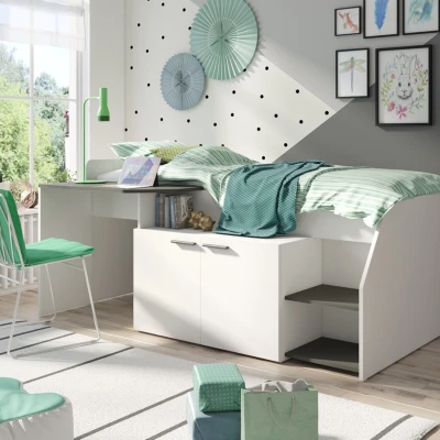 Multifunkční dětská postel 120x200 IBAGUE - bílá