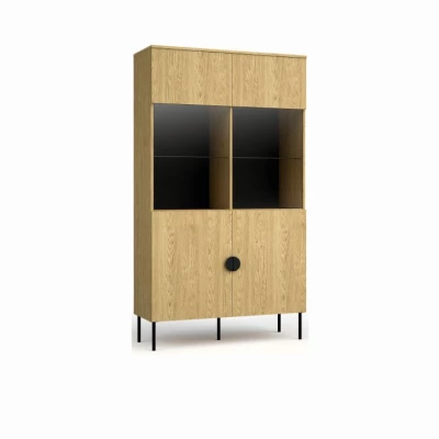 Vysoká vitrína MOSQURA - baltský dub