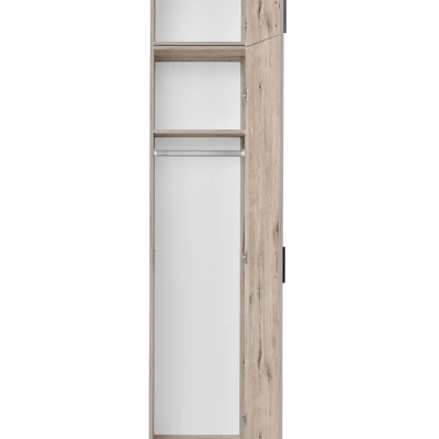 Nástavba na úzkou šatní skříň 45 cm FUNZA 1 - dub wellington