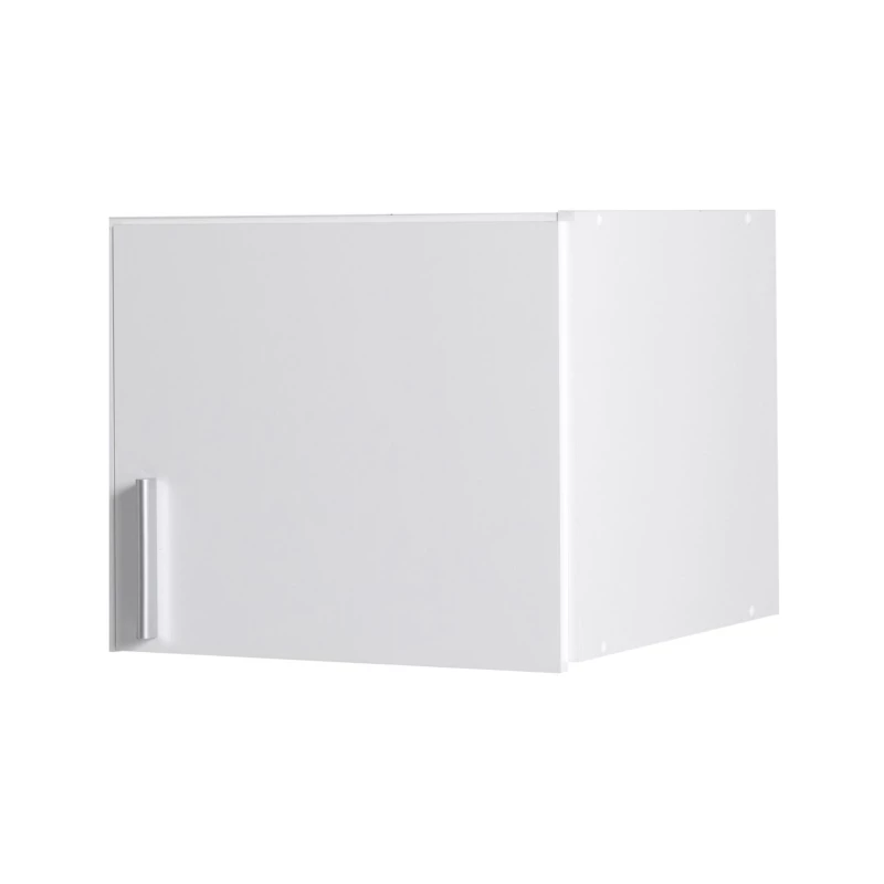 Nástavba na úzkou šatní skříň 45 cm FUNZA 1 - alpská bílá / lesklá bílá