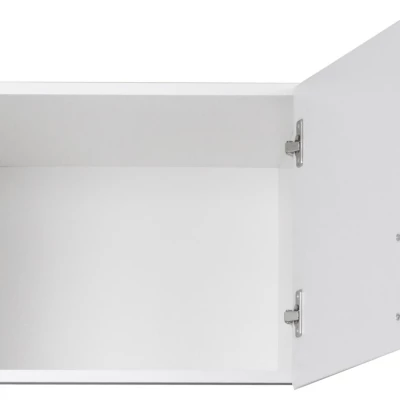 Nástavba na úzkou šatní skříň 45 cm FUNZA 1 - alpská bílá / lesklá bílá