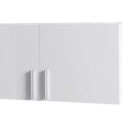 Nástavba na šatní skříň 92 cm FUNZA 2 - alpská bílá / lesklá bílá