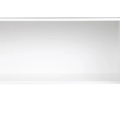 Nástavba na šatní skříň 92 cm FUNZA 2 - alpská bílá / lesklá bílá