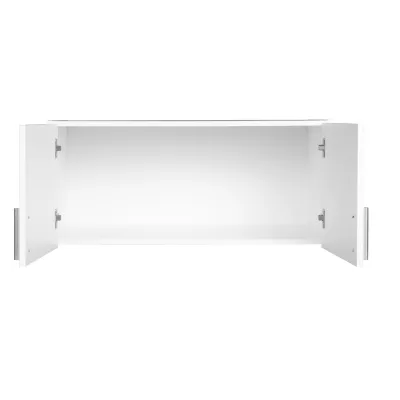 Nástavba na šatní skříň 92 cm FUNZA 2 - alpská bílá / lesklá bílá