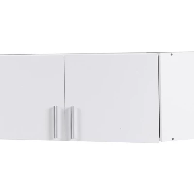 Nástavba na rohovou šatní skříň 117 cm FUNZA 5 - alpská bílá / lesklá bílá