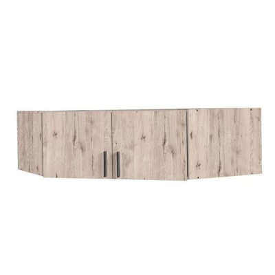 Nástavba na rohovou šatní skříň 117 cm FUNZA 5 - dub wellington