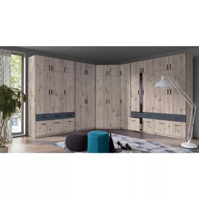 Šatní skříň 92 cm FUNZA 2- dub wellington