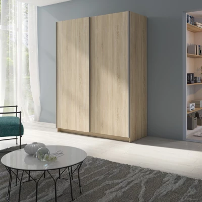 Vysoká šatní skříň 150 cm LORICA - dub sonoma