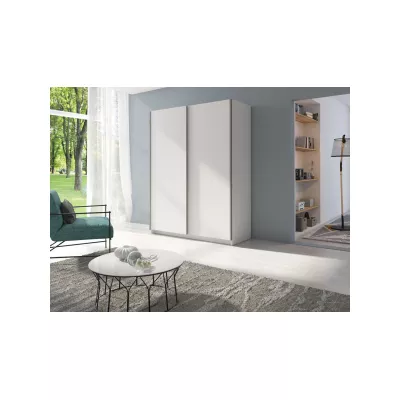 Vysoká šatní skříň 150 cm LORICA - bílá