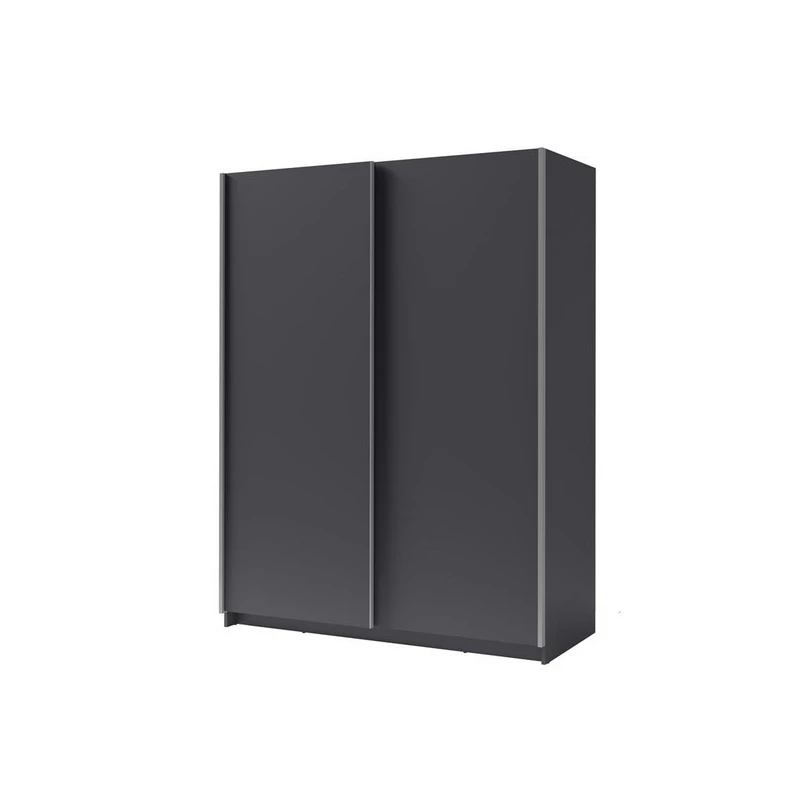 Široká šatní skříň 180 cm LORICA - grafitová