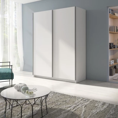 Široká šatní skříň 180 cm LORICA - bílá