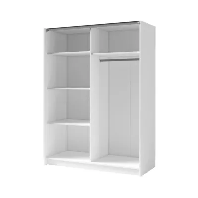 Široká šatní skříň 180 cm LORICA - bílá