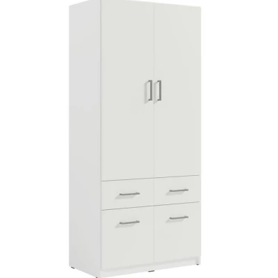 Kombinovaná šatní skříň 91 CERETE 3 - bílá