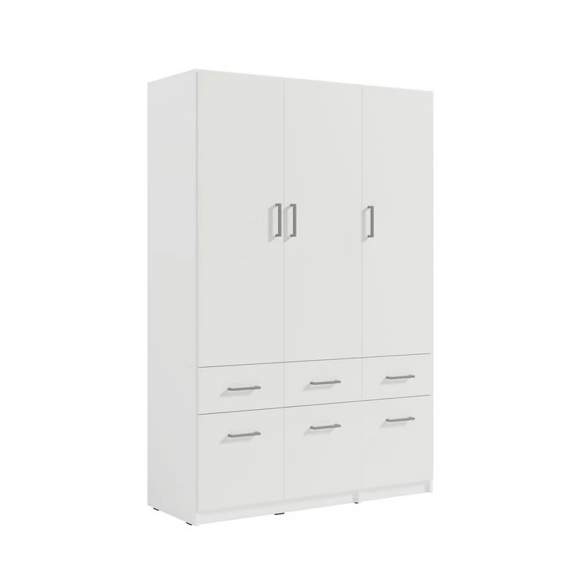 Kombinovaná šatní skříň 136 CERETE 4 - bílá
