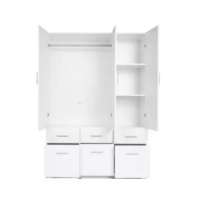 Kombinovaná šatní skříň 136 CERETE 4 - bílá