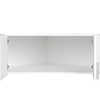 Nástavba na rohovou šatní skříň 117 cm CERETE 6 - bílá