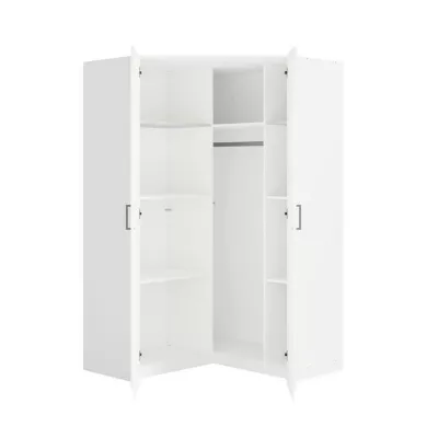 Nástavba na rohovou šatní skříň 117 cm CERETE 6 - bílá