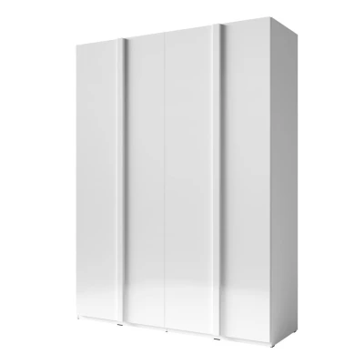 Šatní skříň 181 cm GUAMO - alpská bílá / lesklá bílá