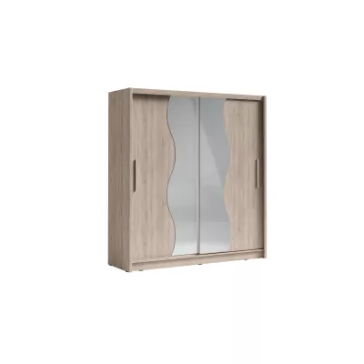 Šatní skříň se zrcadlem 200 cm CHOCONTA 1 - dub sonoma