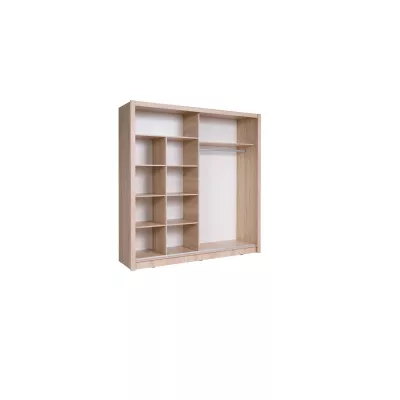 Šatní skříň se zrcadlem 200 cm CHOCONTA 1 - dub sonoma