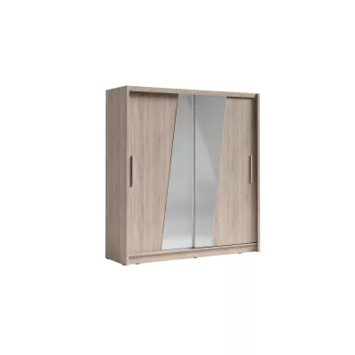 Šatní skříň se zrcadlem 200 cm CHOCONTA 2 - dub sonoma