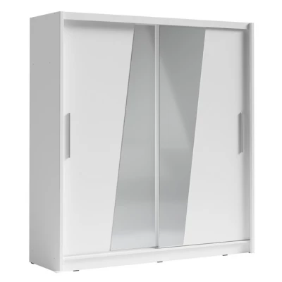 Šatní skříň se zrcadlem 200 cm CHOCONTA 2 - bílá