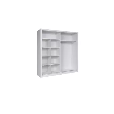 Šatní skříň se zrcadlem 200 cm CHOCONTA 2 - bílá