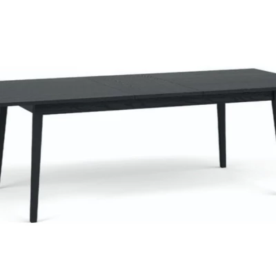 Rozkládací stůl 160(200)x90 do jídelny MOSQURA - černý grafitový