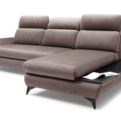 Rohová rozkládací sedací souprava SARNIA - šedá 2, pravý roh