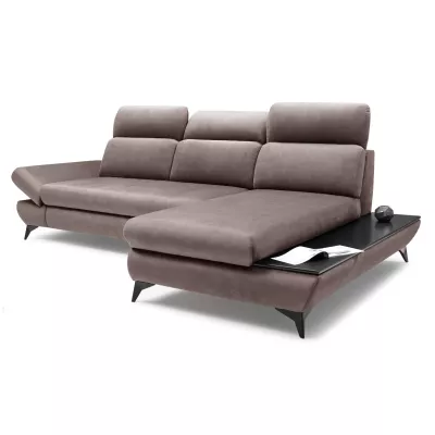 Rohová rozkládací sedací souprava SARNIA - šedá 2, pravý roh