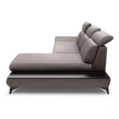 Rohová rozkládací sedací souprava SARNIA - šedá 2, pravý roh